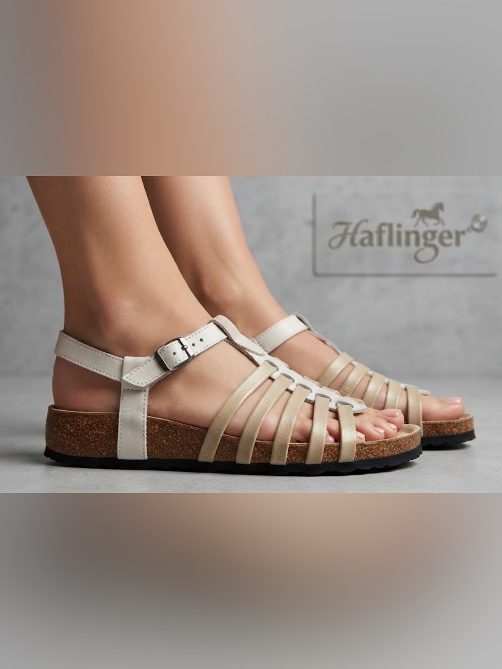 Authentic Haflinger leather designer sandals sz 7.5